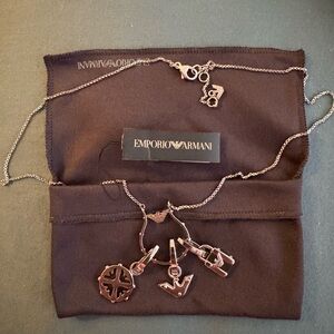 Emporio Armani Silver Charm Bracelet